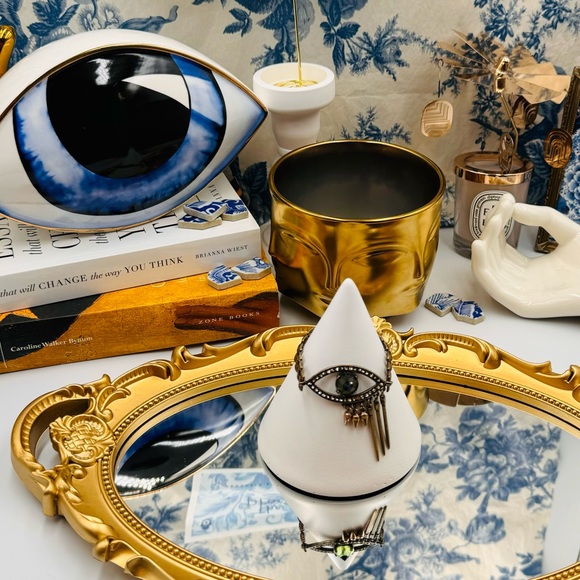 🆕 LULU FROST 🧿 NWOT Evil Eye Mint and Black Glass Lookout Charm Bracelet - Picture 8 of 14